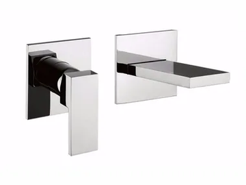 PABLOLUX - F9820-B2 - 2 hole wall-mounted single handle washbasin mixer by Rubinetteria Giulini - view 2